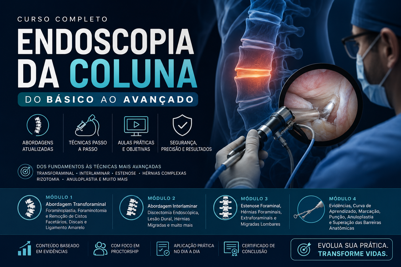 Curso do Básico ao Avançado em Endoscopia da Coluna